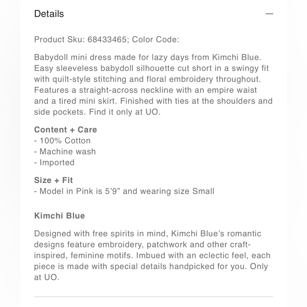 Kimchi Blue 100% Cotton Floral Boho Tiered Babydoll Mini Dress | Pink & Purple - Picture 6 of 9